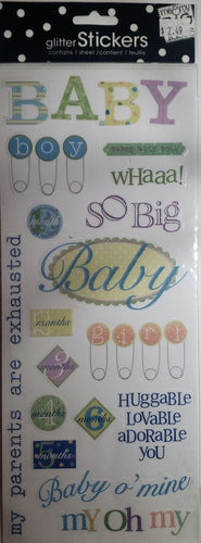 Me and my big ideas MAMBI - sticker sheets - baby o mine glitter sayings