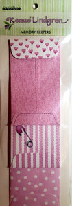 Creative Imaginations - dimensional stickers - pink baby memory keepers envelopes