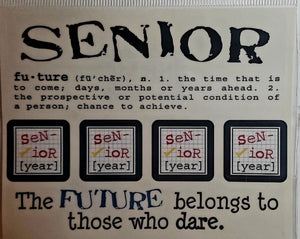 Srm press  - say it with stickers sheet - twelfth 12th Senior - grade high school