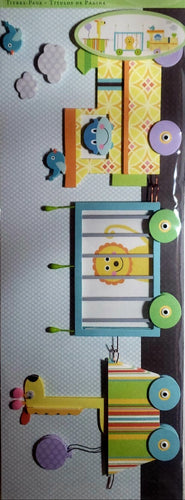 K and company - dimensional stickers - train page title