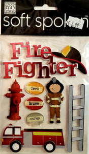 Me and my big ideas MAMBI -  dimensional sticker - kay Fire fighter kids design shop
