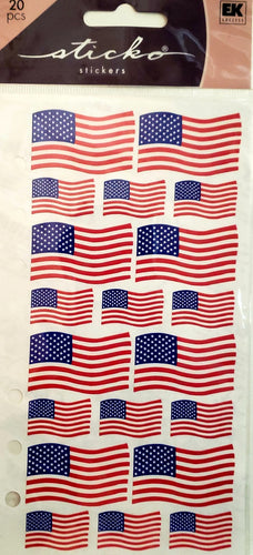Sticko  - flat sticker sheets - 4th of July flag