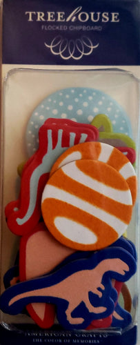 AC - American crafts - Treehouse kids chipboard 24 shapes embellishments