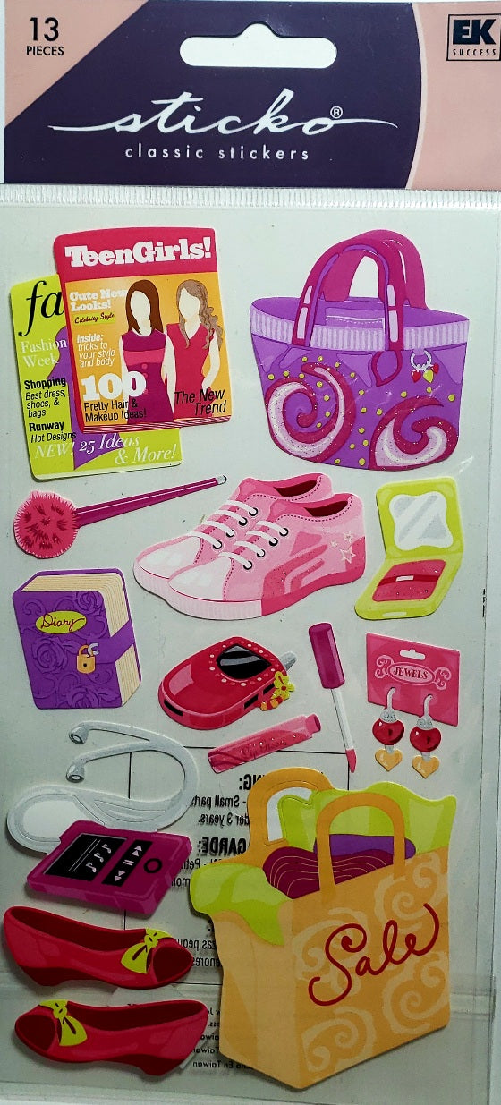 Sticko  - flat sticker sheets -  teenage girl