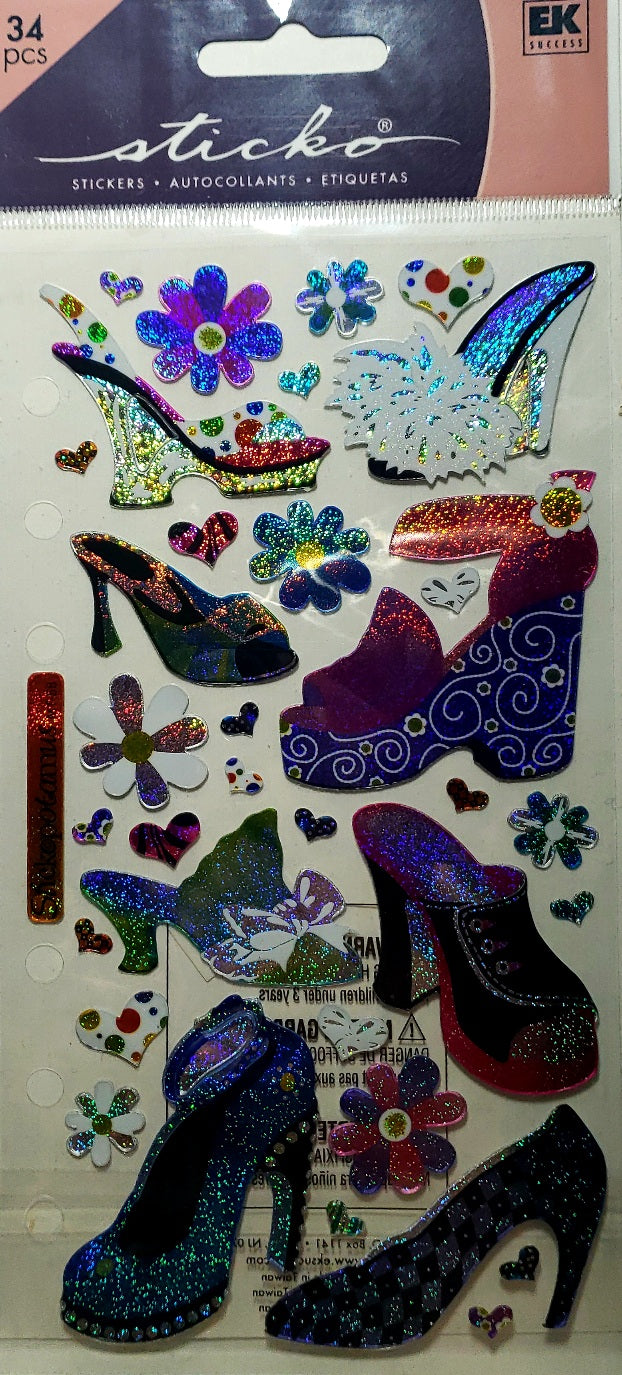 Sticko  - flat sticker sheets -  shoes and accessories