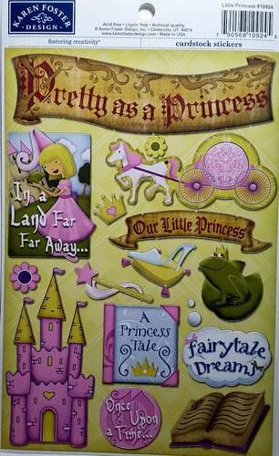 Karen Foster - cardstock sticker sheet - little princess