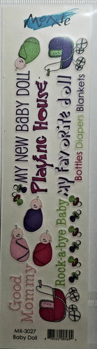 Moxxie - rub ons title - baby doll