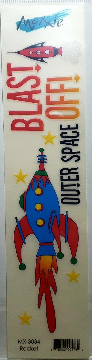 Moxxie - rub ons title - blast off