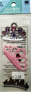 Jolee's Boutique Dimensional Sticker -  tiara - tall small pack