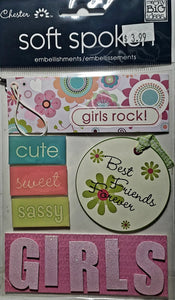 Me and my big ideas MAMBI - 1 dimensional sticker sheets - soft spoken chester girl