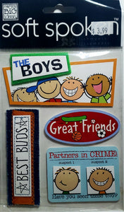 Me and my big ideas MAMBI - 1 dimensional sticker sheets - soft spoken a boys life