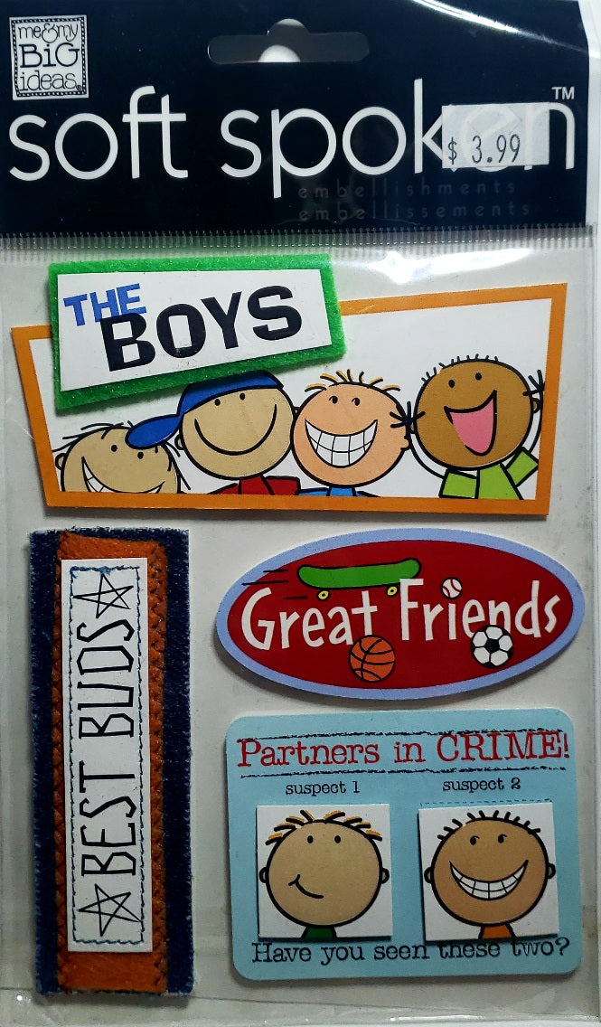 Me and my big ideas MAMBI - 1 dimensional sticker sheets - soft spoken a boys life