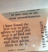 Load image into Gallery viewer, Die cuts with a view DCWV - clear stickers quote stack book - children black and white