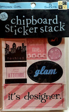 Load image into Gallery viewer, Die cuts with a view DCWV - chipboard sticker stack - uptown girl