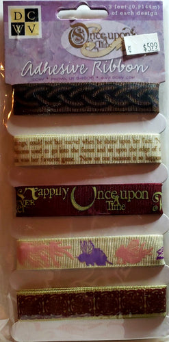 Die cuts with a view DCWV - adhesive ribbons- once upon a time