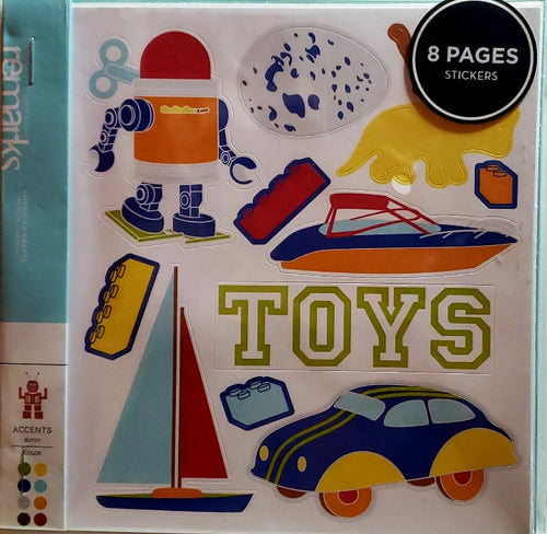 AC - American crafts - remarks sticker book - junior accents buddy