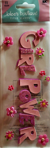 Jolee's Boutique Dimensional Sticker title - girl power
