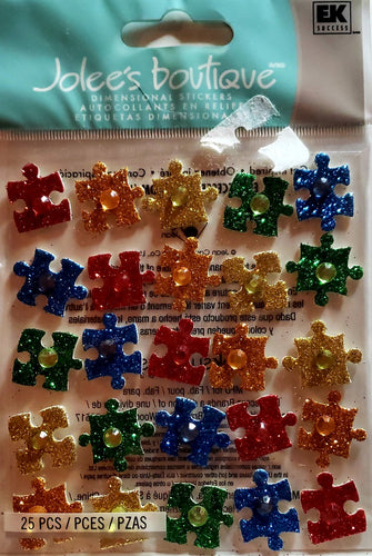 Jolee's Boutique Dimensional Sticker -  puzzle repeats