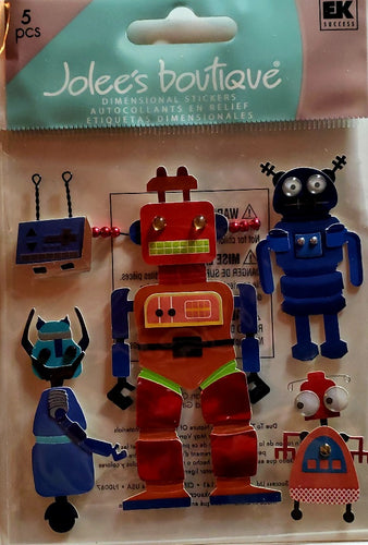 Jolee's Boutique Dimensional Sticker -  robots