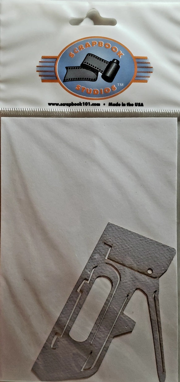 Scrapbook 101 - laser cut design title - stapler staple gun