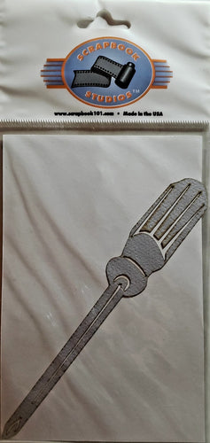 Scrapbook 101 - laser cut design title - screwdriver