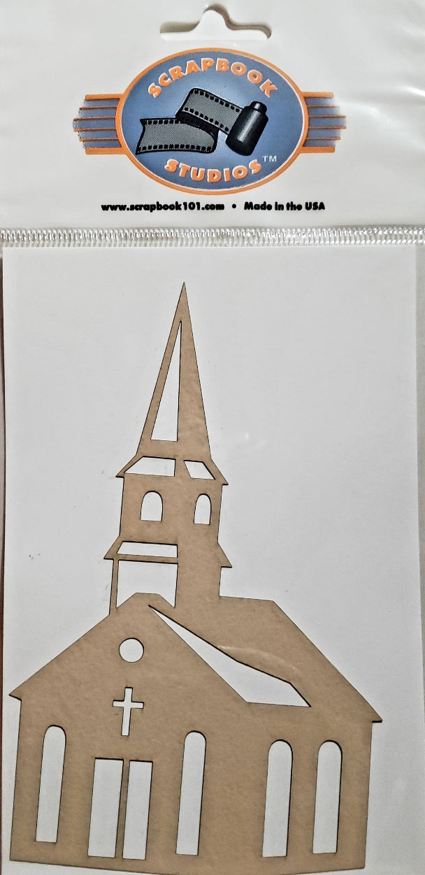 Scrapbook 101 - laser cut design - church