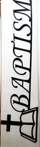 Scrapbook 101 - laser cut design title - baptism