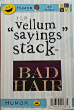 Load image into Gallery viewer, Die cuts with a view DCWV - vellum sayings stack book - Humor