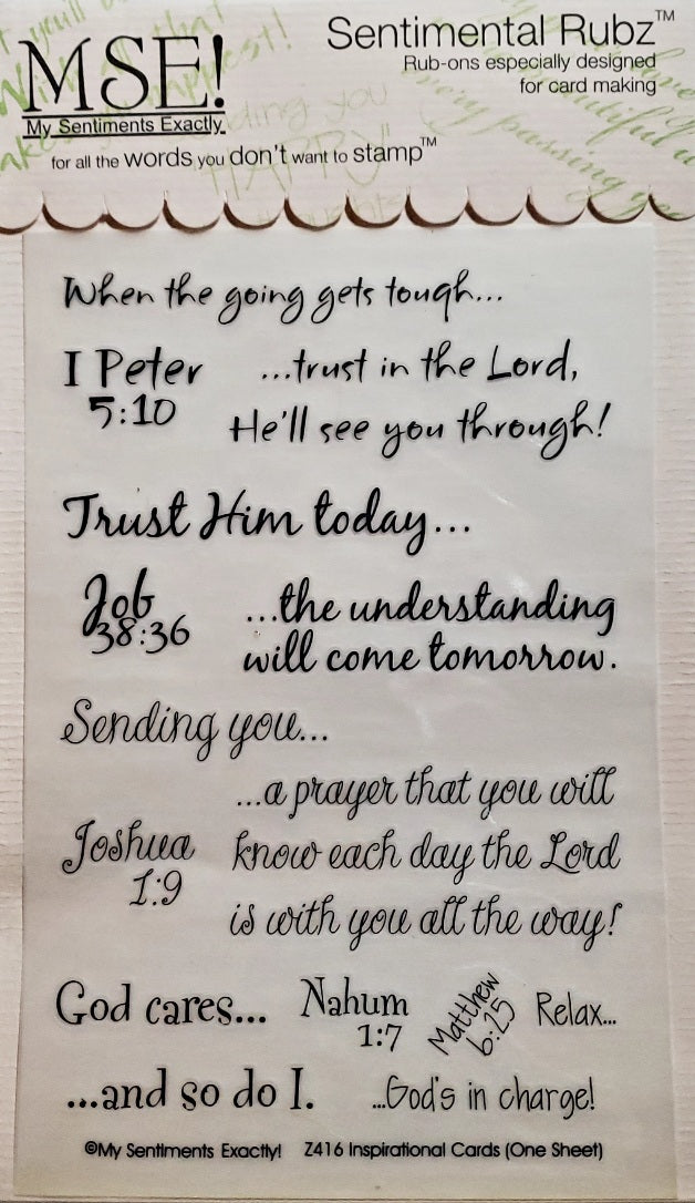 MSE! My sentiments exactly - sentimental rubz rub on - inspirational encouragement