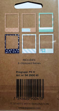 Load image into Gallery viewer, Papperix die cut glitter shapes embellishments - frames blue