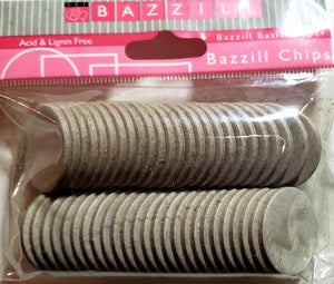 Bazzill chips chipboard shapes -  1" circles embellishments