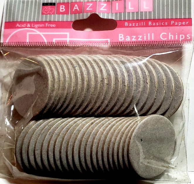 Bazzill chips chipboard shapes -  1 1/4