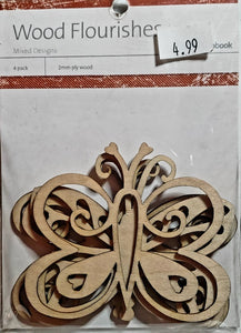 Kaiser crafts wooden shapes -  butterflies embellishments