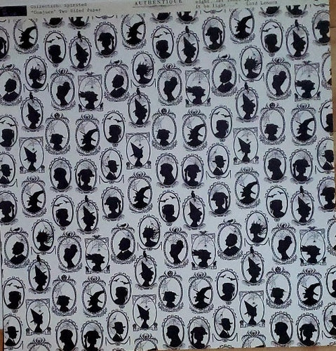 Authentique - single sided cardstock 12 x 12 spirited conjure