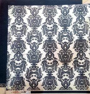 My Mind's Eye - MME - The spider's web - haunted parlor double sided paper 12 x 12