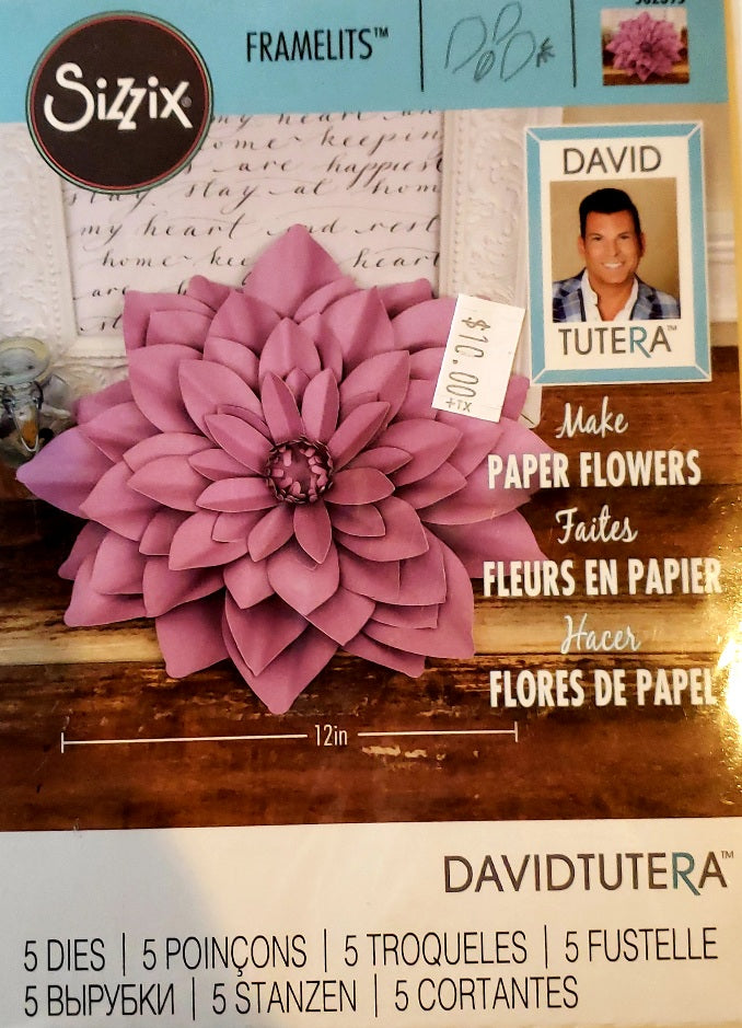 Sizzix die metal cutting die - David Tutera - Framelits paper flower large dahlia