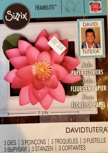 Sizzix die metal cutting die - David Tutera - Framelits paper flower large lotus