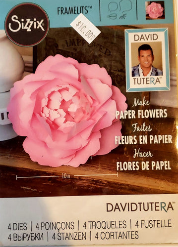 Sizzix die metal cutting die - David Tutera - Framelits paper flower large peony