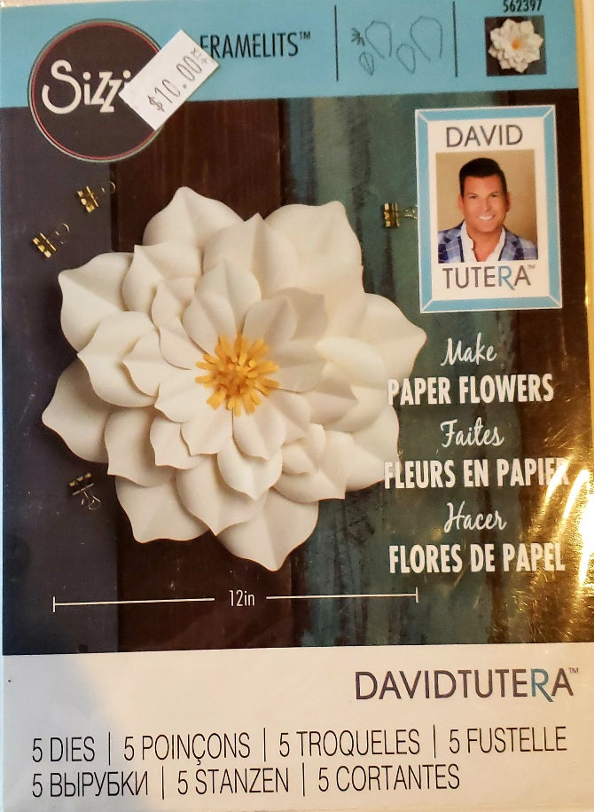 Sizzix die metal cutting die - David Tutera - Framelits paper flower large lily