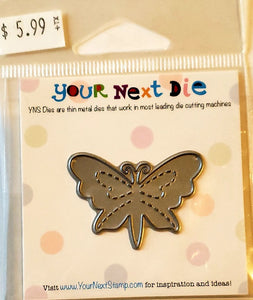 Your next die metal cutting die - small stitched butterfly