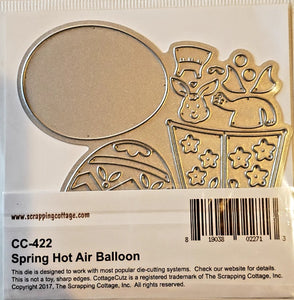 Cottage cuts metal cutting die - spring Hot Air balloon