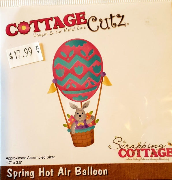 Cottage cuts metal cutting die - spring Hot Air balloon