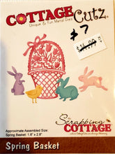 Load image into Gallery viewer, Cottage cuts metal cutting die - spring Easter basket