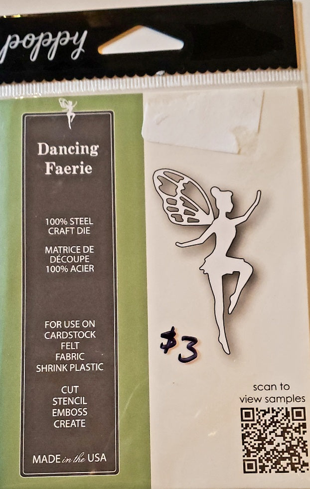 Poppy stamps metal cutting die - Dancing Fairy