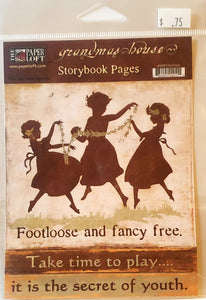 The Paper Loft - Grandmas house storybook pages footloose