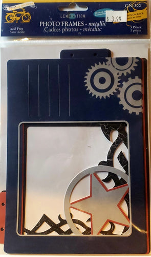 Little yellow bicycle - photo frames metallic  - generation z