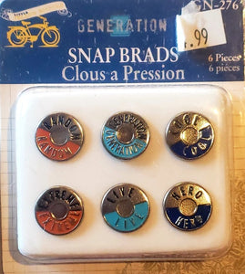 Little yellow bicycle - snap brads - generation z
