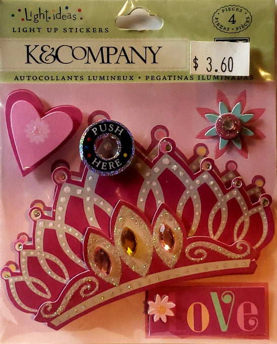 K and company - dimensional stickers - light ideas up stickers tiara