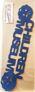 Eez cuts  - laser cut   - children museum blue