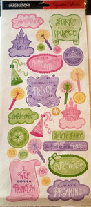 Creative Imaginations - flat stickers - fairy princess